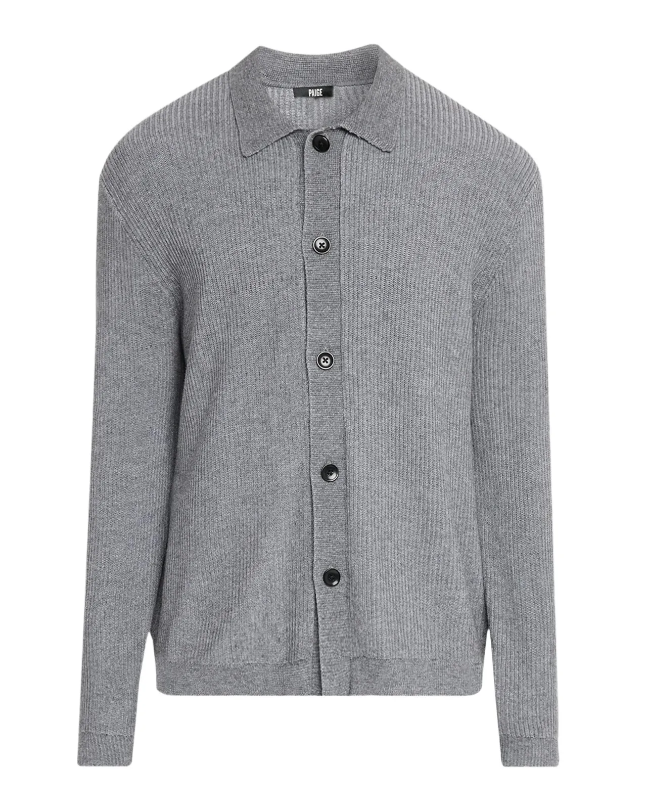 PAIGE Men's Spokane Plaited Wool and Cotton Cardigan