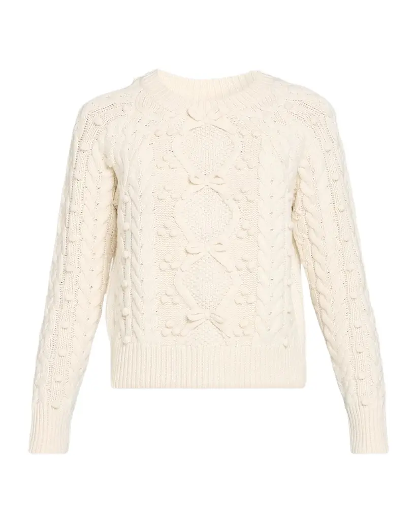 LoveShackFancy Mavelle Wool-Blend Sweater