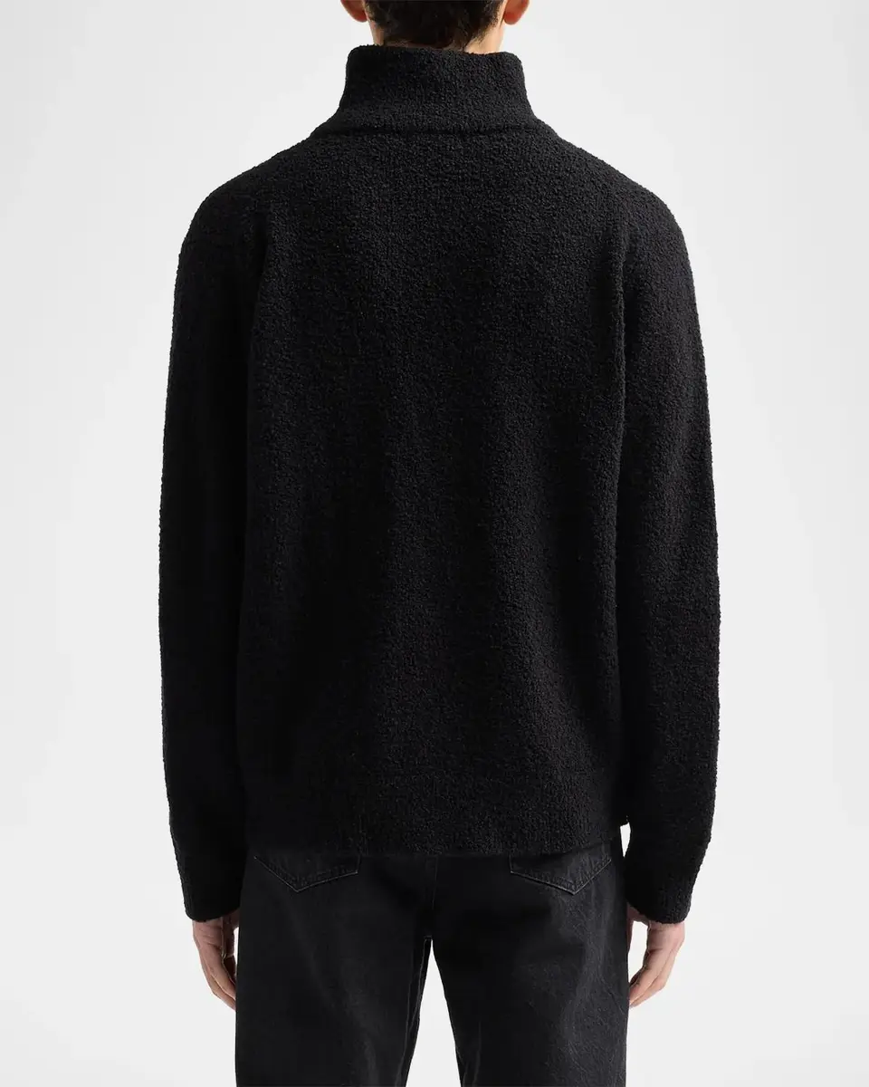 PAIGE Men's Donover Boucle Quarter-Zip Sweater | Thumbnail 3