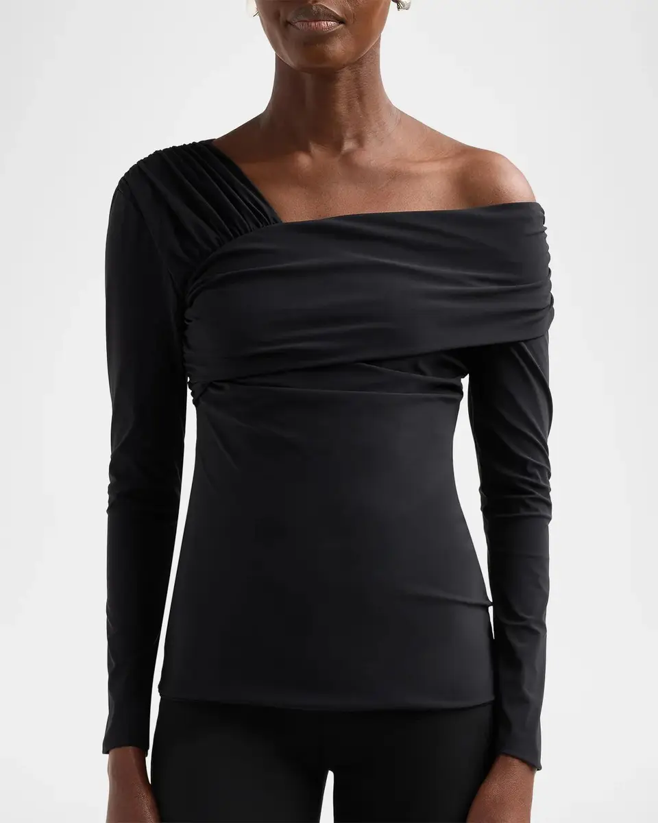 Chiara Boni La Petite Robe Addey Off-The-Shoulder Top | Thumbnail 4 Chiara Boni La Petite Robe Addey Off-The-Shoulder Top | Thumbnail 4