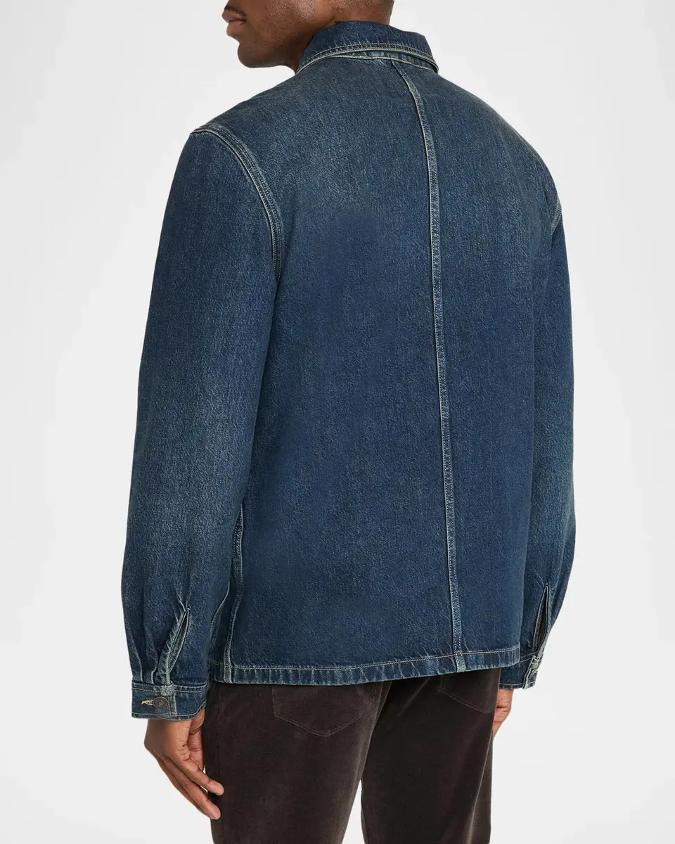 PAIGE Men's Trevino Denim Chore Jacket | Thumbnail 3 PAIGE Men's Trevino Denim Chore Jacket | Thumbnail 3