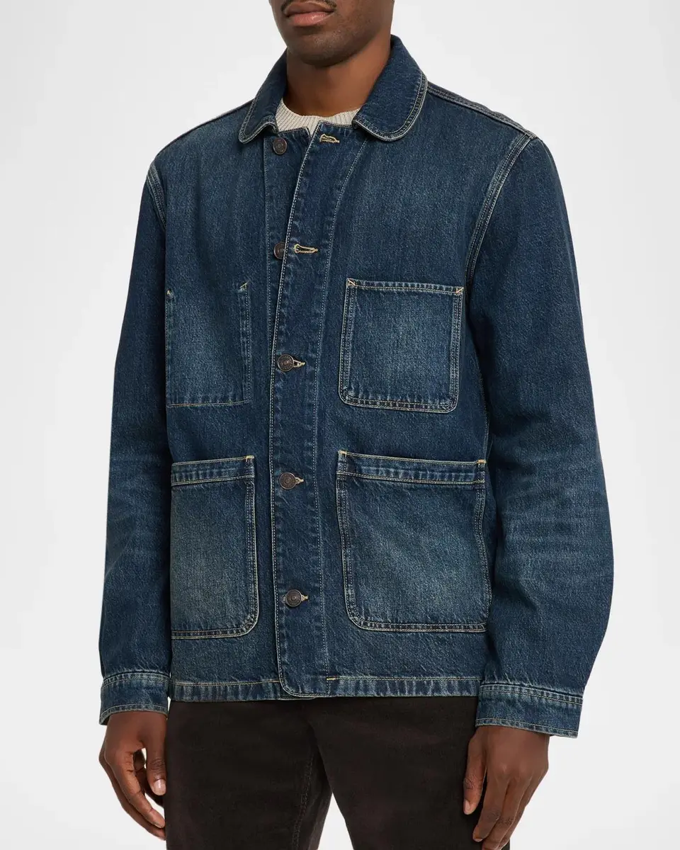 PAIGE Men's Trevino Denim Chore Jacket | Thumbnail 4 PAIGE Men's Trevino Denim Chore Jacket | Thumbnail 4