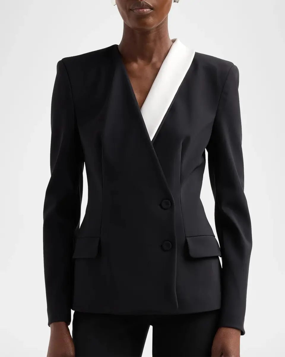 Chiara Boni La Petite Robe Edris Two-Tone Blazer | Thumbnail 5 Chiara Boni La Petite Robe Edris Two-Tone Blazer | Thumbnail 5