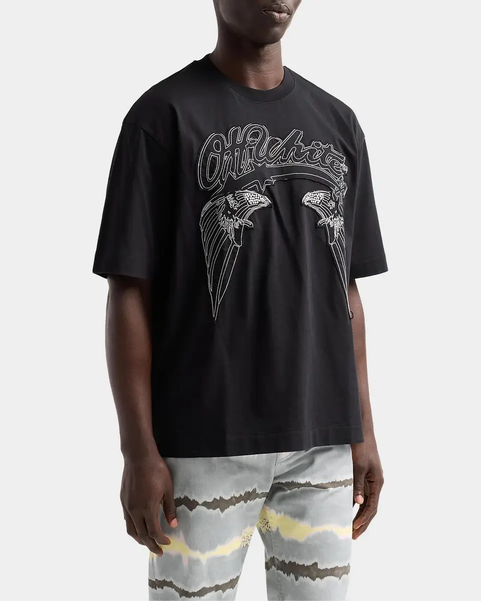 Off-White Men's Skyline Skate Cotton Crewneck T-Shirt | Thumbnail 4 Off-White Men's Skyline Skate Cotton Crewneck T-Shirt | Thumbnail 4