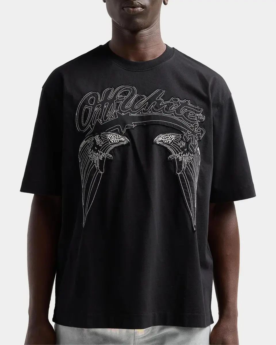 Off-White Men's Skyline Skate Cotton Crewneck T-Shirt | Thumbnail 5 Off-White Men's Skyline Skate Cotton Crewneck T-Shirt | Thumbnail 5