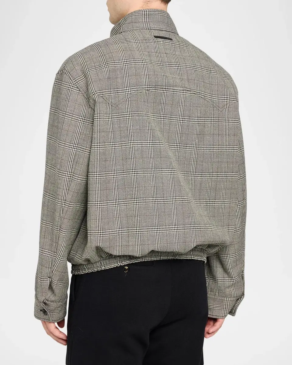 Marni Men's Plaid Virgin Wool Jacket | Thumbnail 3