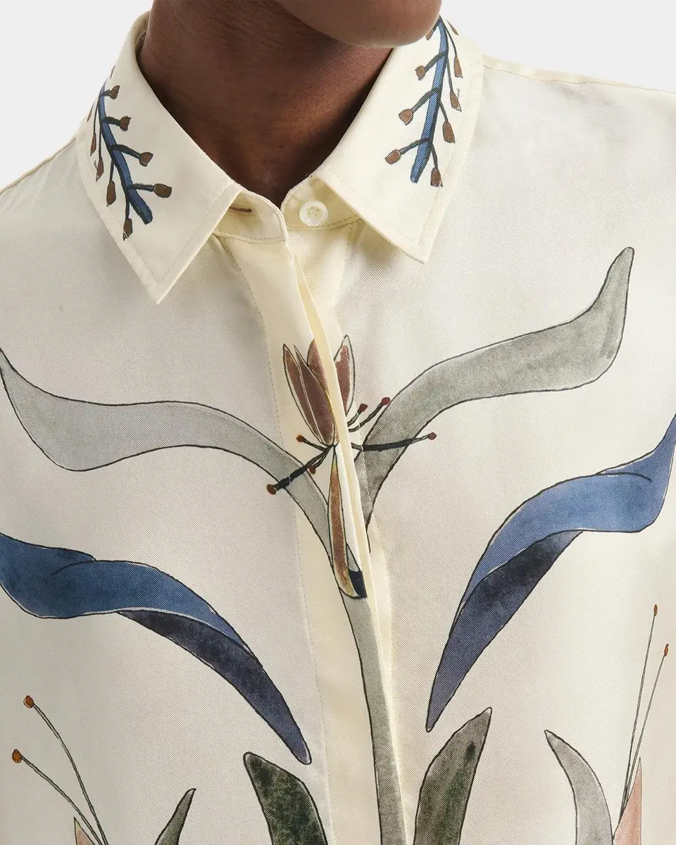Altuzarra Chika Printed Silk Twill Button-Front Top | Thumbnail 5 Altuzarra Chika Printed Silk Twill Button-Front Top | Thumbnail 5