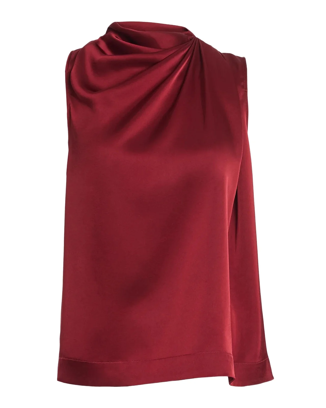 Altuzarra Alden Embellished Draped Satin Sleeveless Top