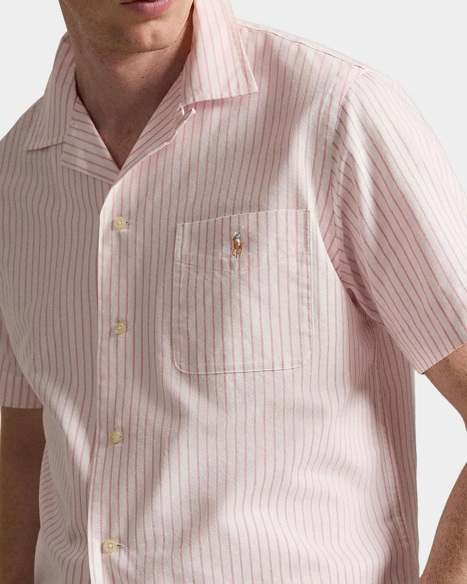 Polo Ralph Lauren Men's Classic-Fit Striped Oxford Camp Shirt | Thumbnail 3 Polo Ralph Lauren Men's Classic-Fit Striped Oxford Camp Shirt | Thumbnail 3