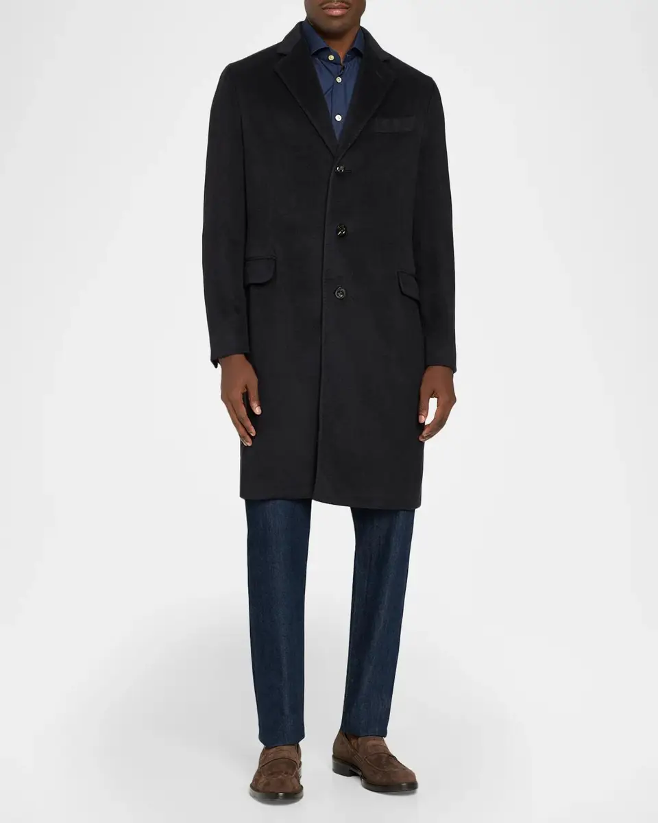 Boglioli Men's Cashmere-Blend Coat | Thumbnail 2 Boglioli Men's Cashmere-Blend Coat | Thumbnail 2