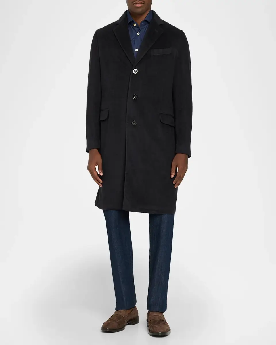 Boglioli Men's Cashmere-Blend Coat | Thumbnail 4 Boglioli Men's Cashmere-Blend Coat | Thumbnail 4