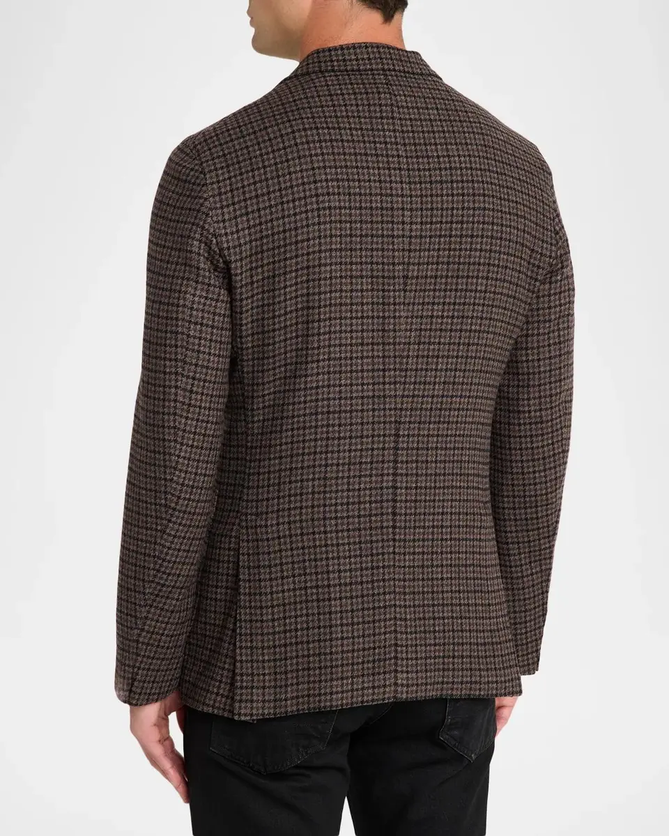 Boglioli Men's K. Jacket Houndstooth Plaid Wool & Cashmere Sport Coat | Thumbnail 3 Boglioli Men's K. Jacket Houndstooth Plaid Wool & Cashmere Sport Coat | Thumbnail 3
