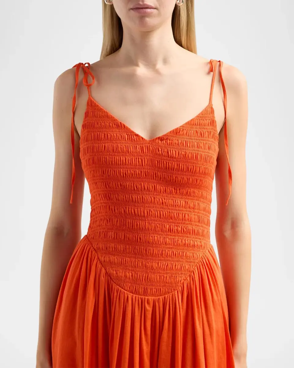 Toccin Amaya Smocked Midi Dress | Thumbnail 5 Toccin Amaya Smocked Midi Dress | Thumbnail 5
