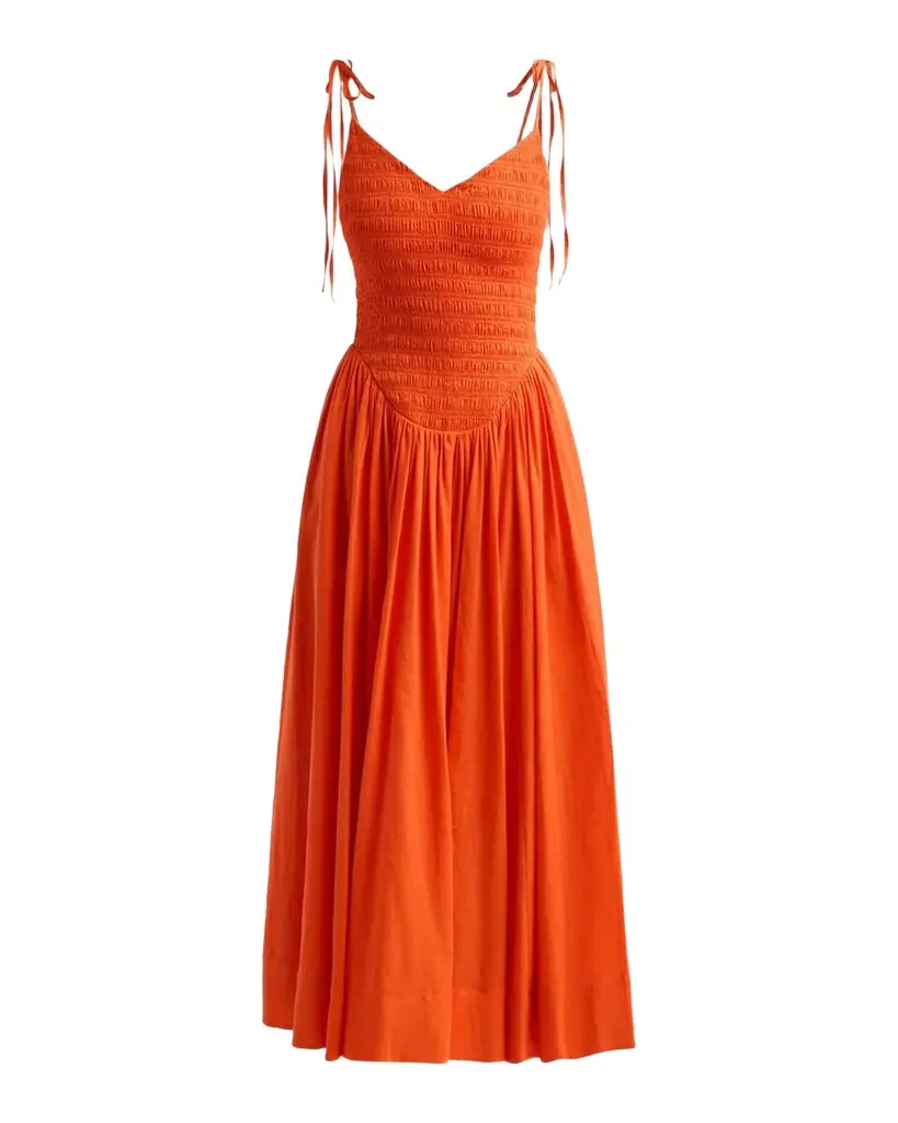 Toccin Amaya Smocked Midi Dress