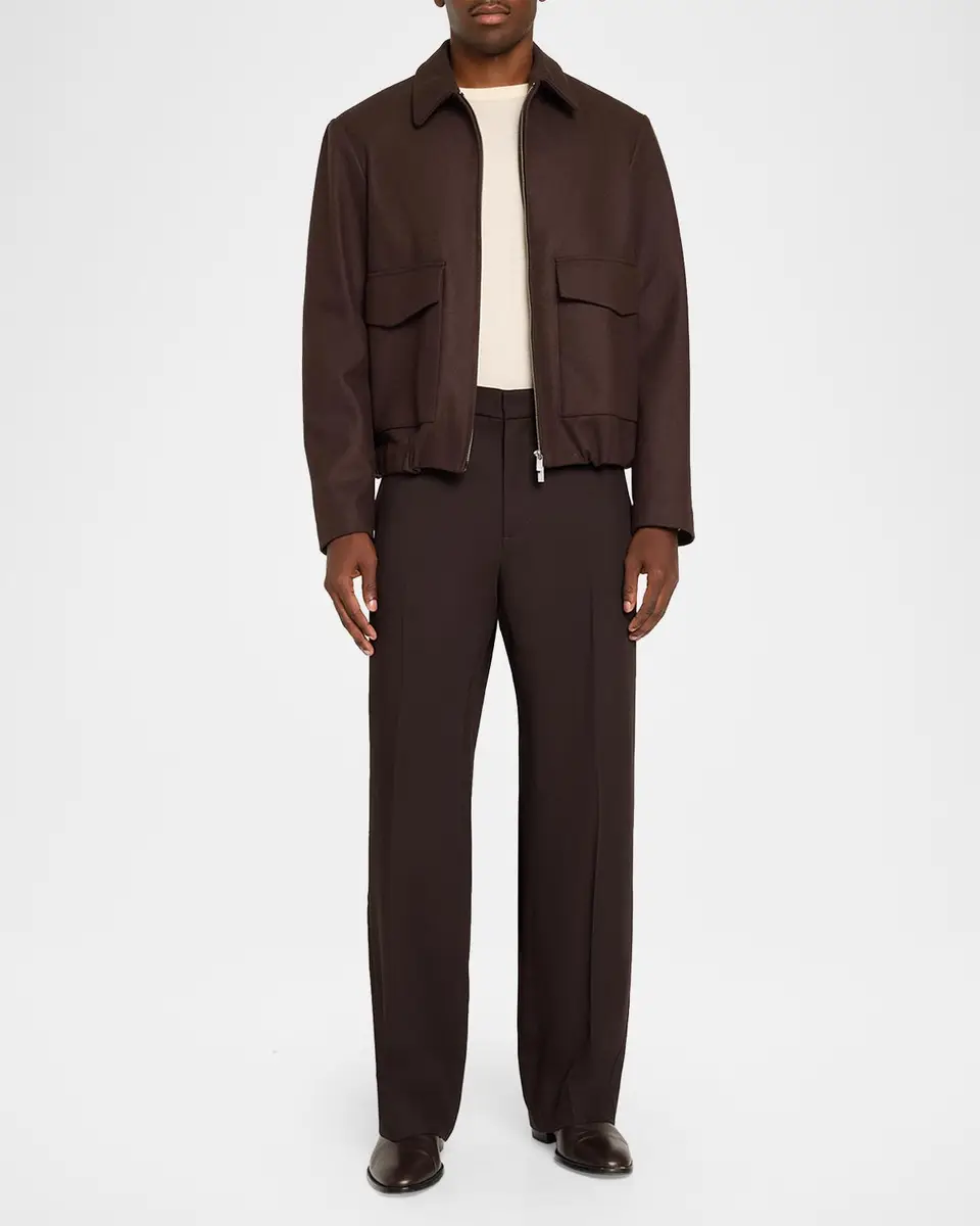 Barena Men's Magan Marine Melton Wool Mix Jacket | Thumbnail 2 Barena Men's Magan Marine Melton Wool Mix Jacket | Thumbnail 2