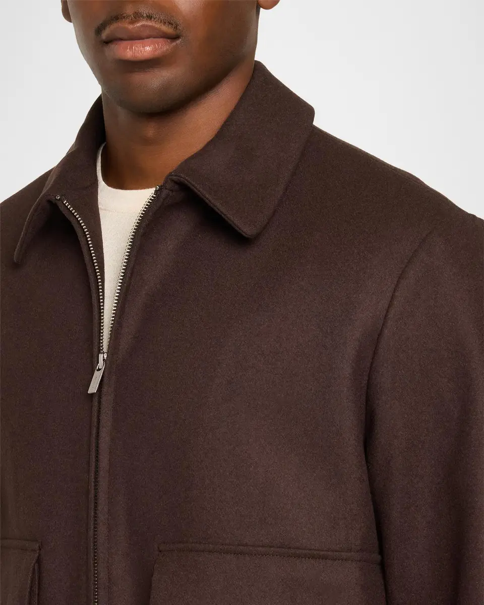 Barena Men's Magan Marine Melton Wool Mix Jacket | Thumbnail 5 Barena Men's Magan Marine Melton Wool Mix Jacket | Thumbnail 5
