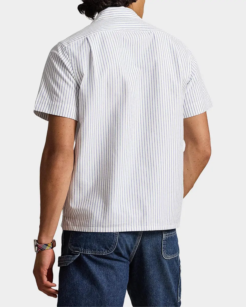 Polo Ralph Lauren Men's Classic-Fit Striped Oxford Camp Shirt | Thumbnail 3 Polo Ralph Lauren Men's Classic-Fit Striped Oxford Camp Shirt | Thumbnail 3