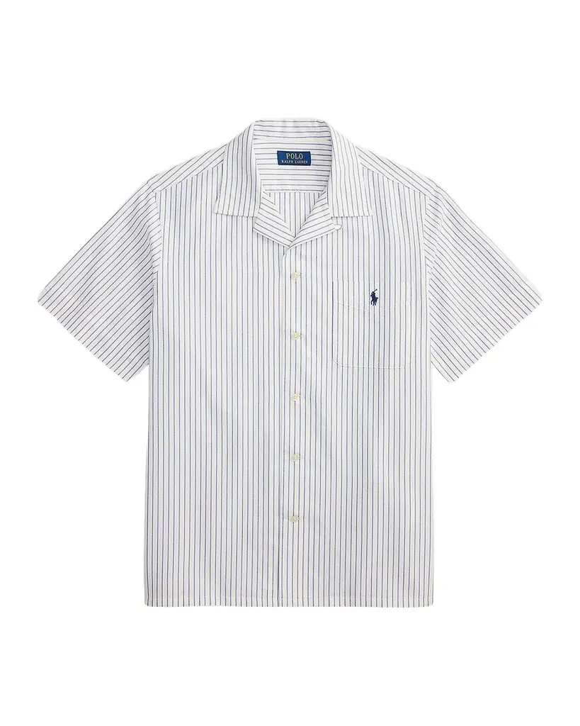 Men's Classic-Fit Striped Oxford Camp Shirt Men's Classic-Fit Striped Oxford Camp Shirt
