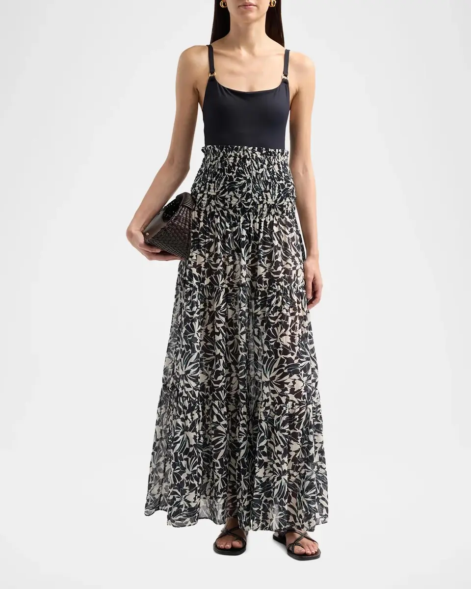 Ulla Johnson Lucca Smocked Strapless Midi Dress | Thumbnail 2 Ulla Johnson Lucca Smocked Strapless Midi Dress | Thumbnail 2