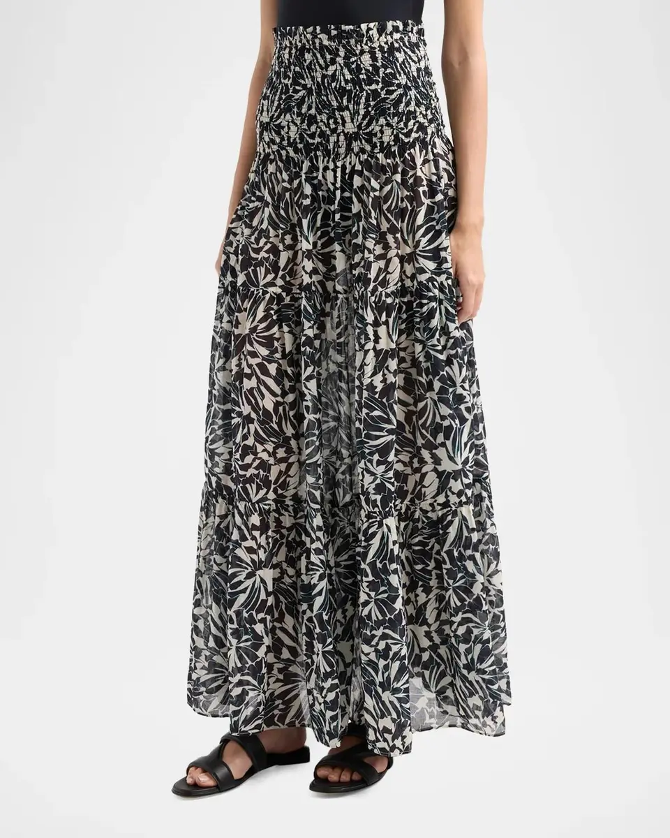 Ulla Johnson Lucca Smocked Strapless Midi Dress | Thumbnail 4 Ulla Johnson Lucca Smocked Strapless Midi Dress | Thumbnail 4