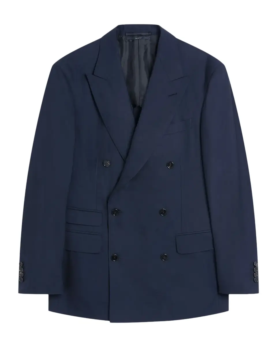 dunhill Men's Wool Super 150s Cashmere Flannel Jacket | Thumbnail 2