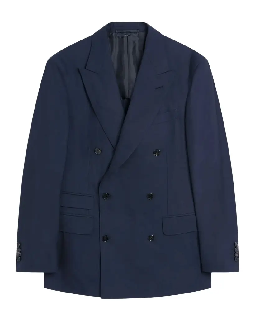dunhill Men's Wool Super 150s Cashmere Flannel Jacket