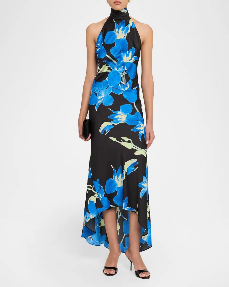 Misa Los Angeles Fiore Halter High-Low Dress | Thumbnail 2 Misa Los Angeles Fiore Halter High-Low Dress | Thumbnail 2