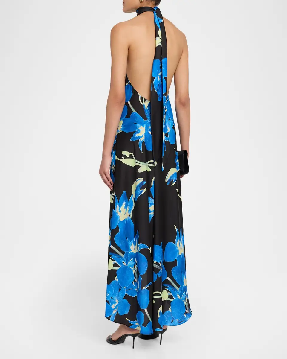 Misa Los Angeles Fiore Halter High-Low Dress | Thumbnail 3 Misa Los Angeles Fiore Halter High-Low Dress | Thumbnail 3