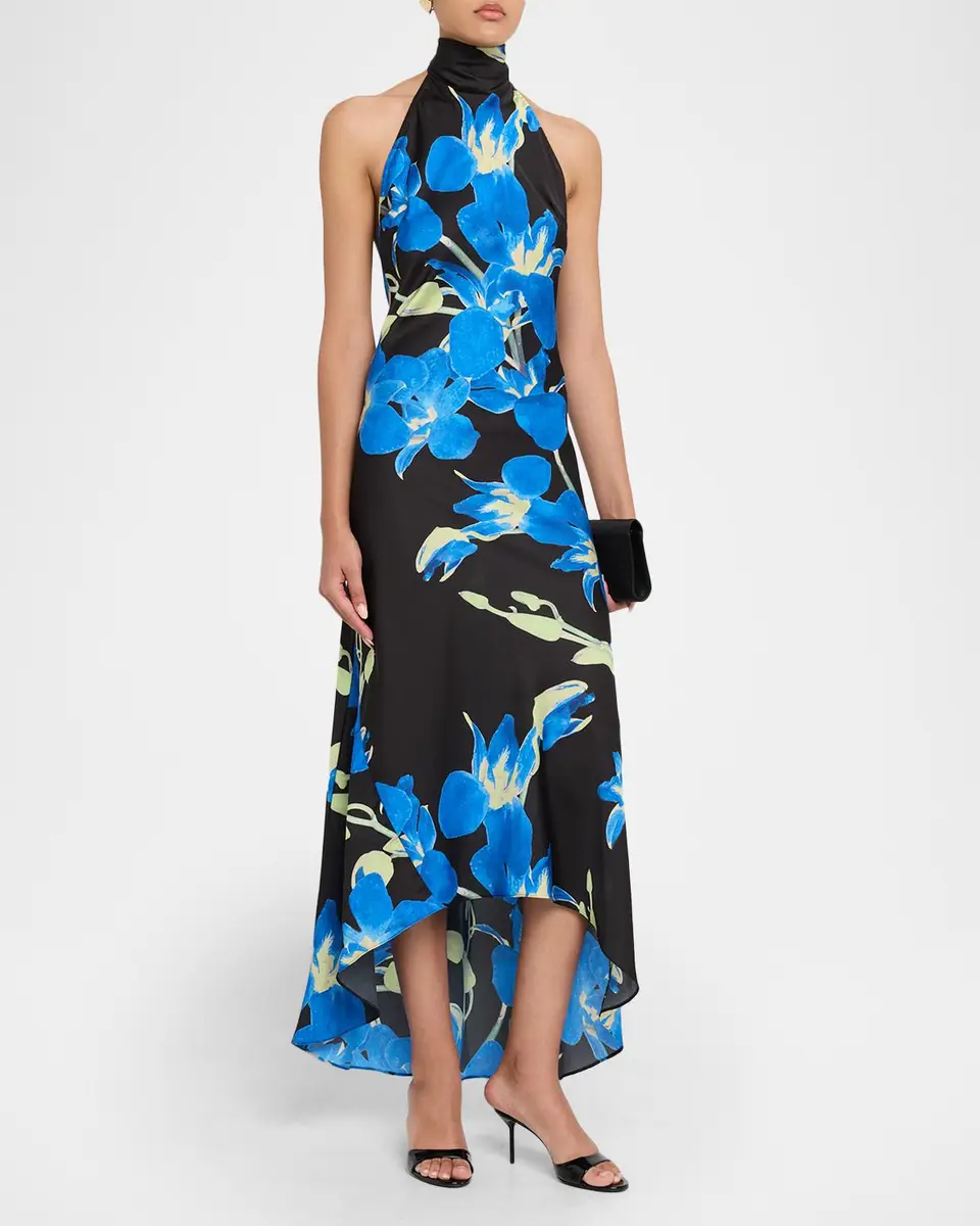 Misa Los Angeles Fiore Halter High-Low Dress | Thumbnail 4 Misa Los Angeles Fiore Halter High-Low Dress | Thumbnail 4