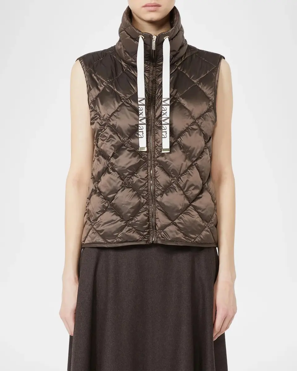 Max Mara Quilted Turtleneck Gilet | Thumbnail 3 Max Mara Quilted Turtleneck Gilet | Thumbnail 3