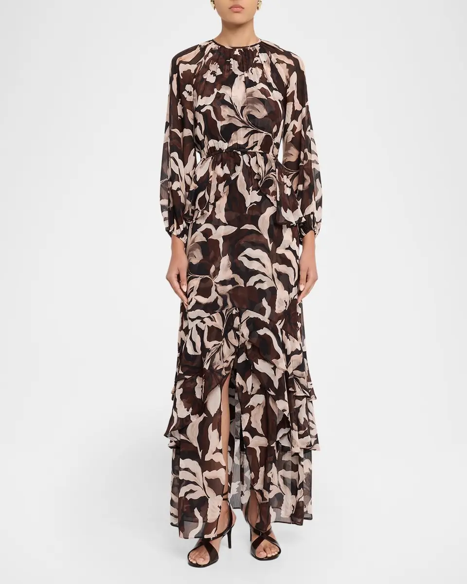 Misa Los Angeles Sanaz Ruffle-Hem Maxi Dress | Thumbnail 2