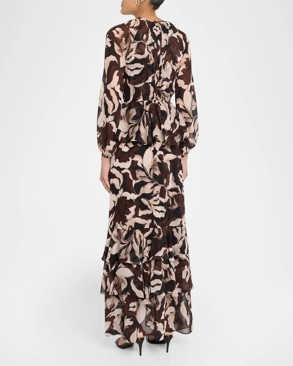 Misa Los Angeles Sanaz Ruffle-Hem Maxi Dress | Thumbnail 3