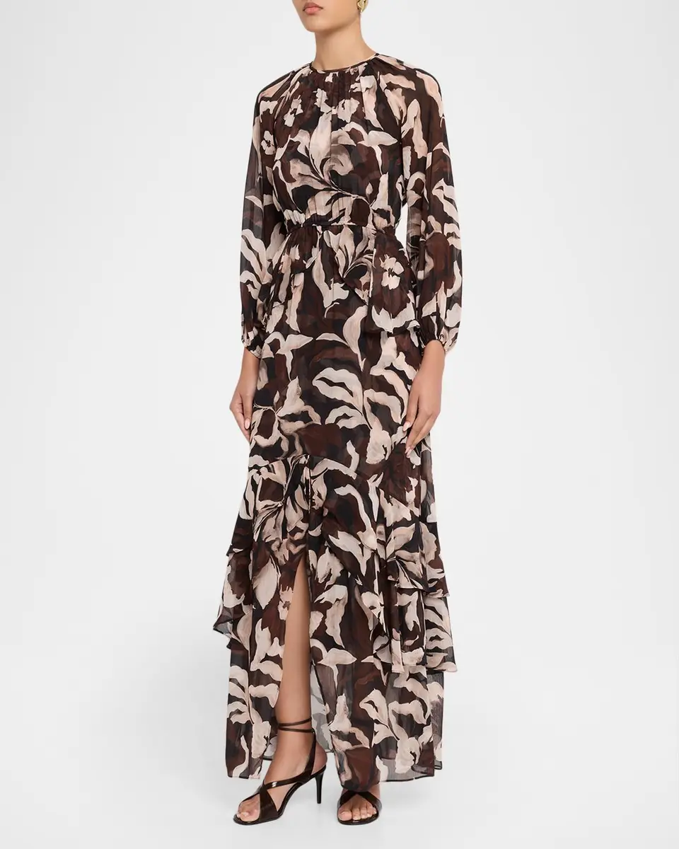 Misa Los Angeles Sanaz Ruffle-Hem Maxi Dress | Thumbnail 4