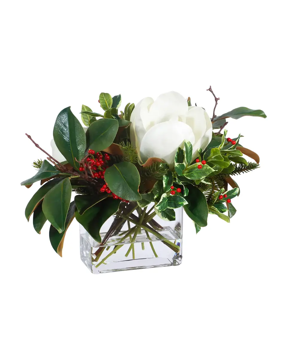 Winward Home Permanent Botanicals Magnolia & Berries Floral Arrangement | Thumbnail 2
