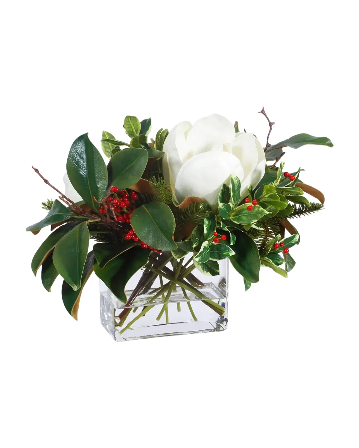 Winward Home Permanent Botanicals Magnolia & Berries Floral Arrangement