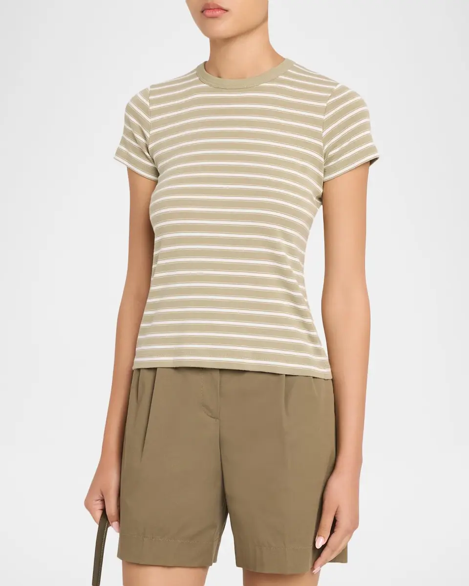 Vince Stripe Shrunken Tee | Thumbnail 4 Vince Stripe Shrunken Tee | Thumbnail 4