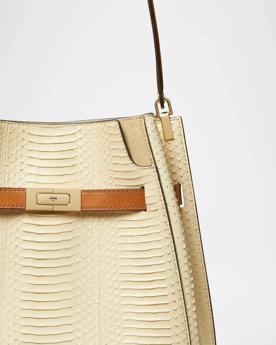 Tory Burch Lee Radziwill Snake-Embossed Leather Bucket Bag | Thumbnail 4 Tory Burch Lee Radziwill Snake-Embossed Leather Bucket Bag | Thumbnail 4