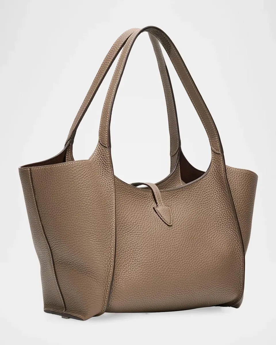 Tod's T Timeless Grained Leather Shopping Tote Bag | Thumbnail 3 Tod's T Timeless Grained Leather Shopping Tote Bag | Thumbnail 3