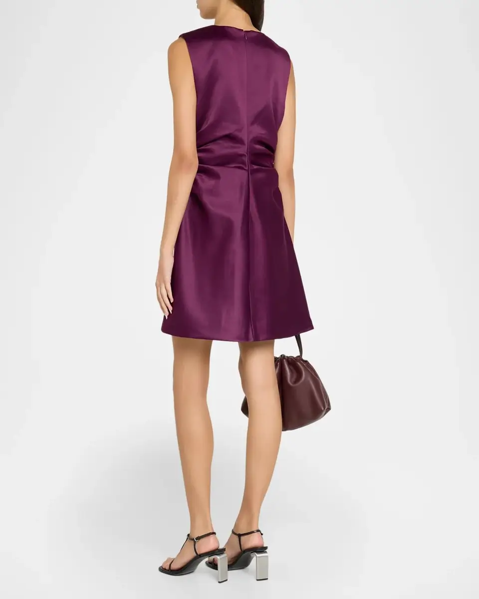 TANYA TAYLOR Tullulah Satin Mini Dress | Thumbnail 3 TANYA TAYLOR Tullulah Satin Mini Dress | Thumbnail 3