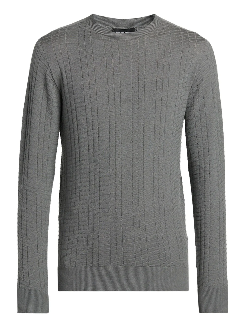 Giorgio Armani Men's Geometric Textured Virgin Wool Sweater