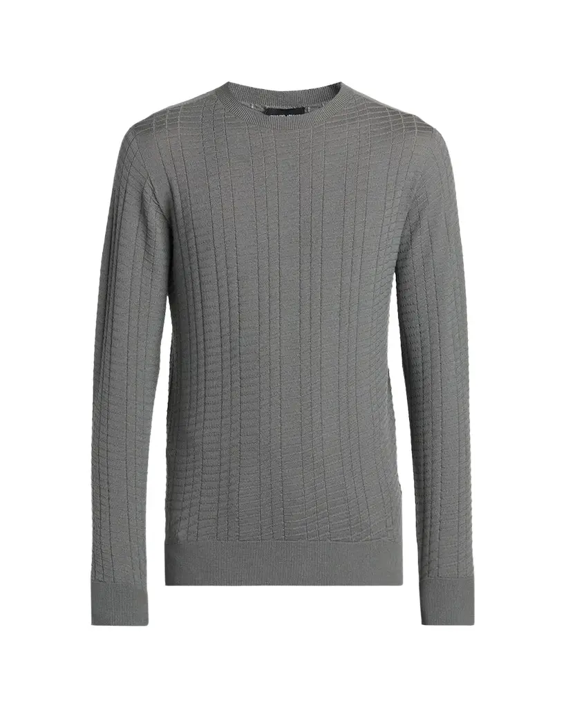 Giorgio Armani Men's Geometric Textured Virgin Wool Sweater