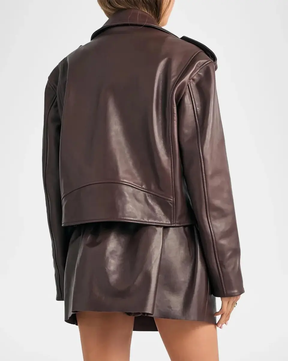 SEROYA Camden Leather Jacket | Thumbnail 3 SEROYA Camden Leather Jacket | Thumbnail 3