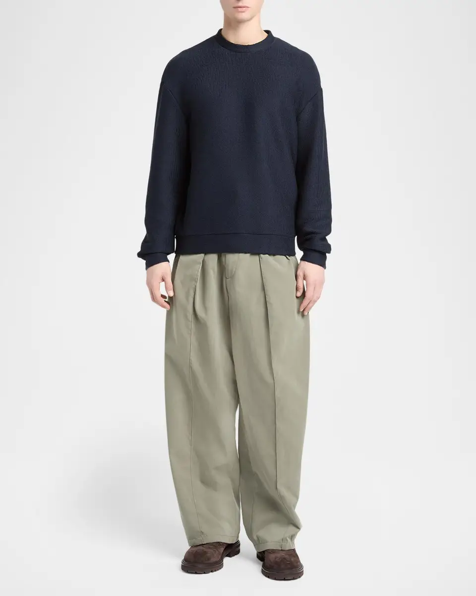 Giorgio Armani Men's Drop Shoulder Sweatshirt | Thumbnail 2 Giorgio Armani Men's Drop Shoulder Sweatshirt | Thumbnail 2