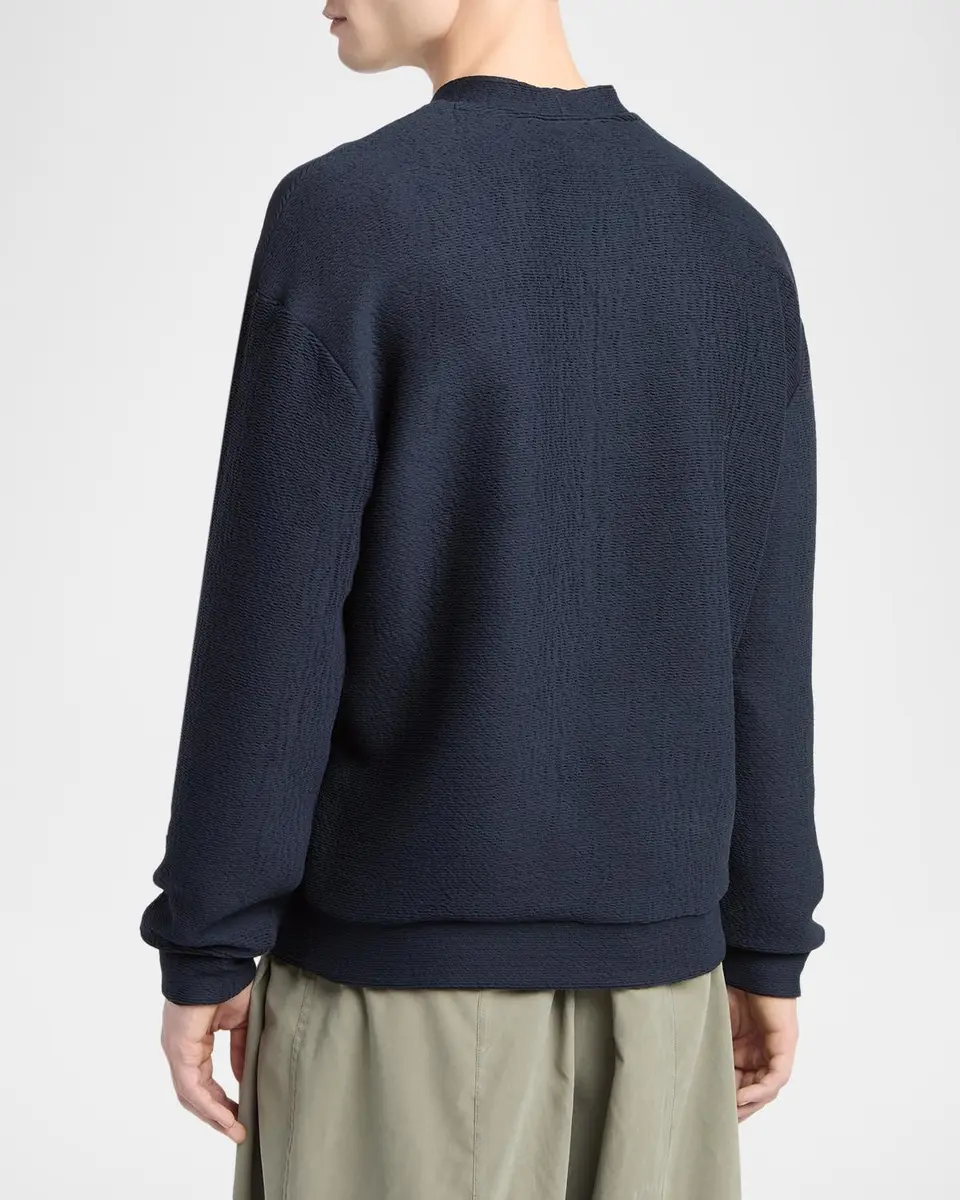 Giorgio Armani Men's Drop Shoulder Sweatshirt | Thumbnail 3 Giorgio Armani Men's Drop Shoulder Sweatshirt | Thumbnail 3