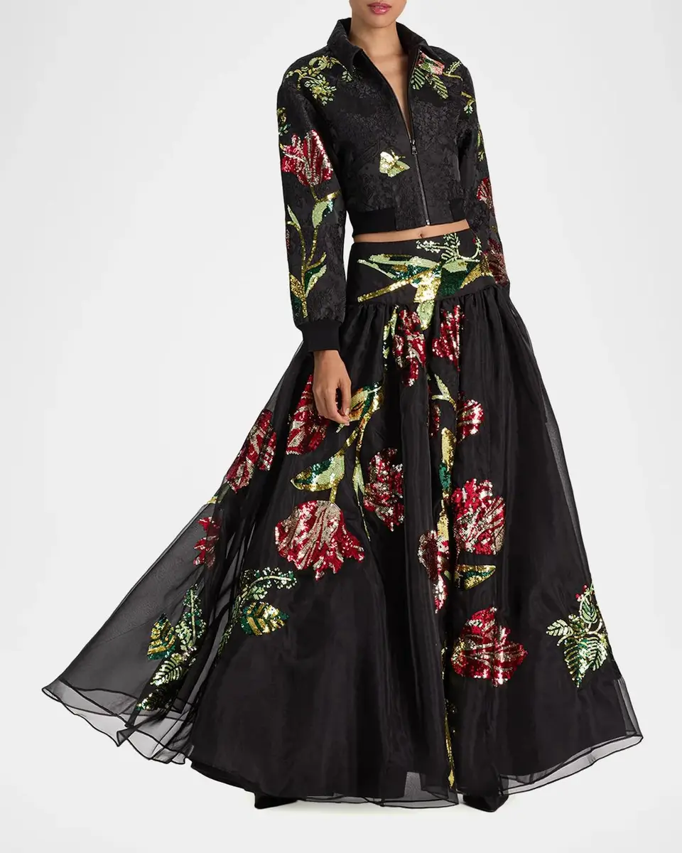 Alice + Olivia Oriana Embellished Maxi Skirt | Thumbnail 2 Alice + Olivia Oriana Embellished Maxi Skirt | Thumbnail 2