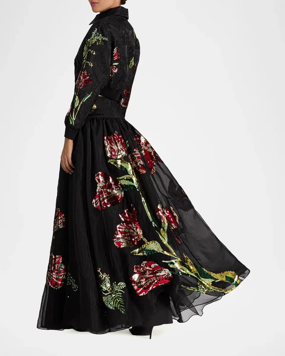 Alice + Olivia Oriana Embellished Maxi Skirt | Thumbnail 3 Alice + Olivia Oriana Embellished Maxi Skirt | Thumbnail 3