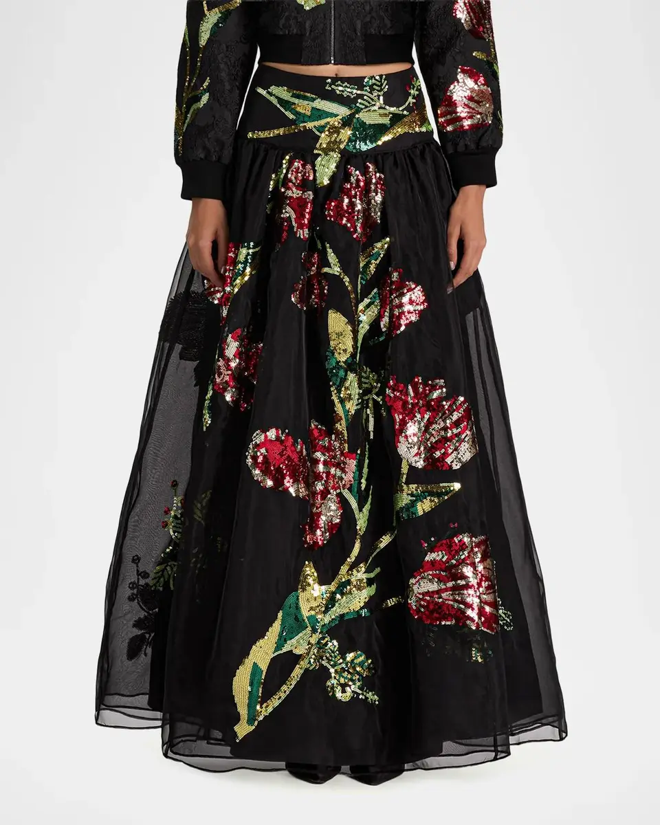 Alice + Olivia Oriana Embellished Maxi Skirt | Thumbnail 4 Alice + Olivia Oriana Embellished Maxi Skirt | Thumbnail 4
