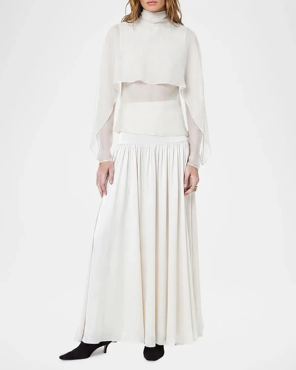NICHOLAS Tani Ruched A-Line Maxi Skirt | Thumbnail 2 NICHOLAS Tani Ruched A-Line Maxi Skirt | Thumbnail 2