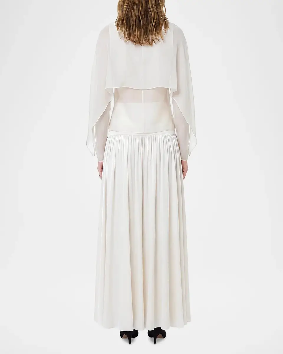 NICHOLAS Tani Ruched A-Line Maxi Skirt | Thumbnail 3 NICHOLAS Tani Ruched A-Line Maxi Skirt | Thumbnail 3