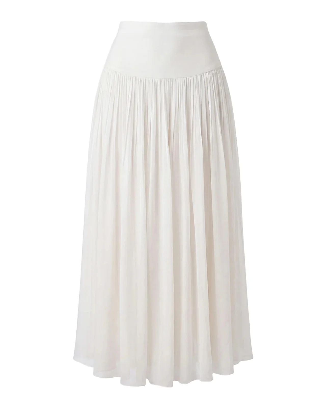 Tani Ruched A-Line Maxi Skirt